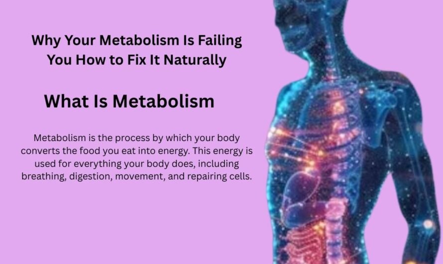 Why Your Metabolism Is Failing You How to Fix It Naturally