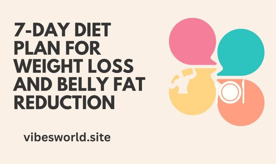 7-Day Diet Plan for Weight Loss and Belly Fat Reduction
